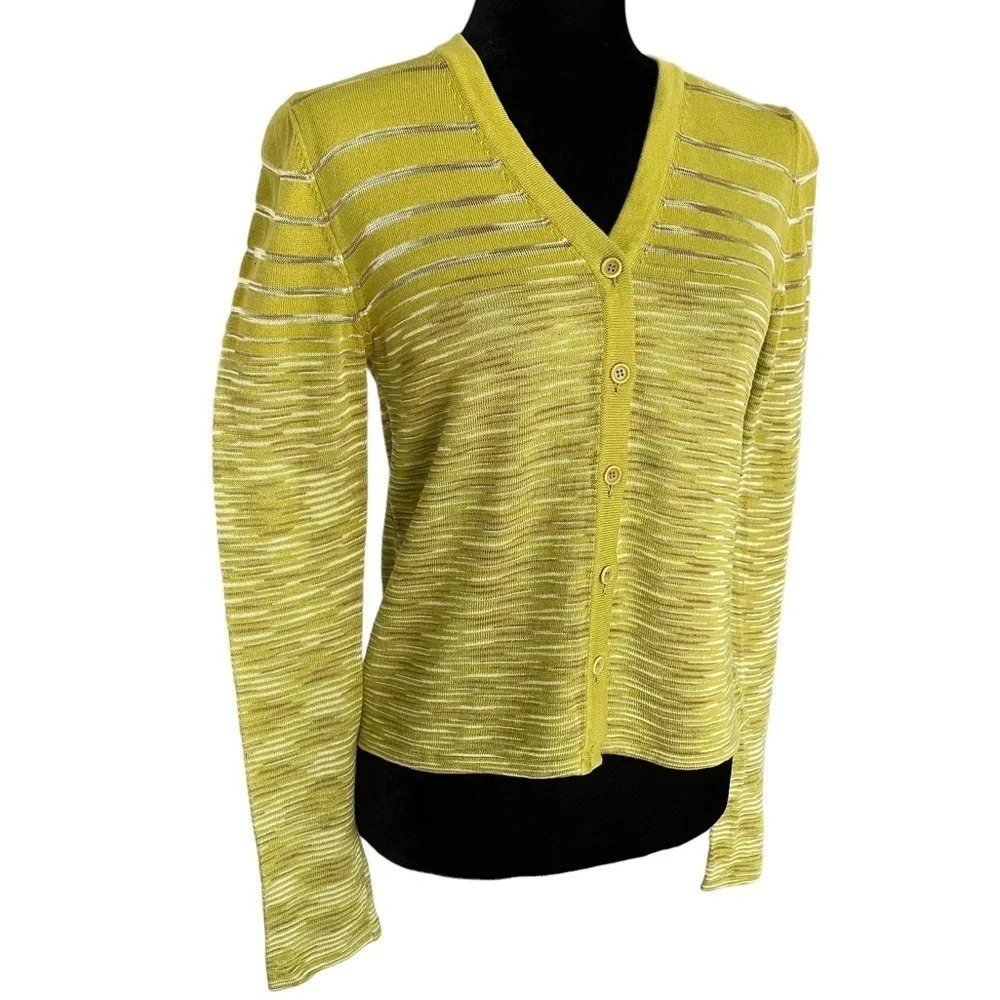 Vintage Missoni Striped V-Neck Cardigan Sweater It 42 Or Us 6 — image 3 of 7